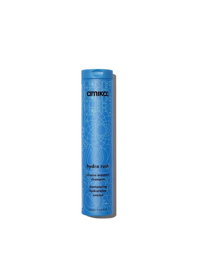 amika hydro rush intense moisture shampoo with hyaluronic acid, 275ml
