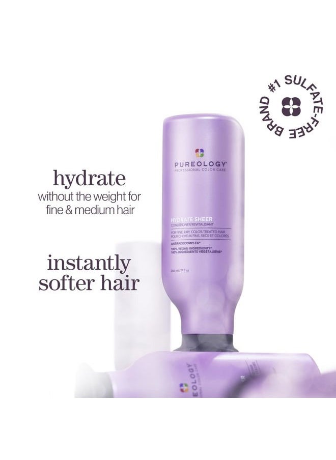 Hydrate Sheer Nourishing Conditioner | For Fine, Dry Color Treated Hair | Sulfate-Free | Vegan