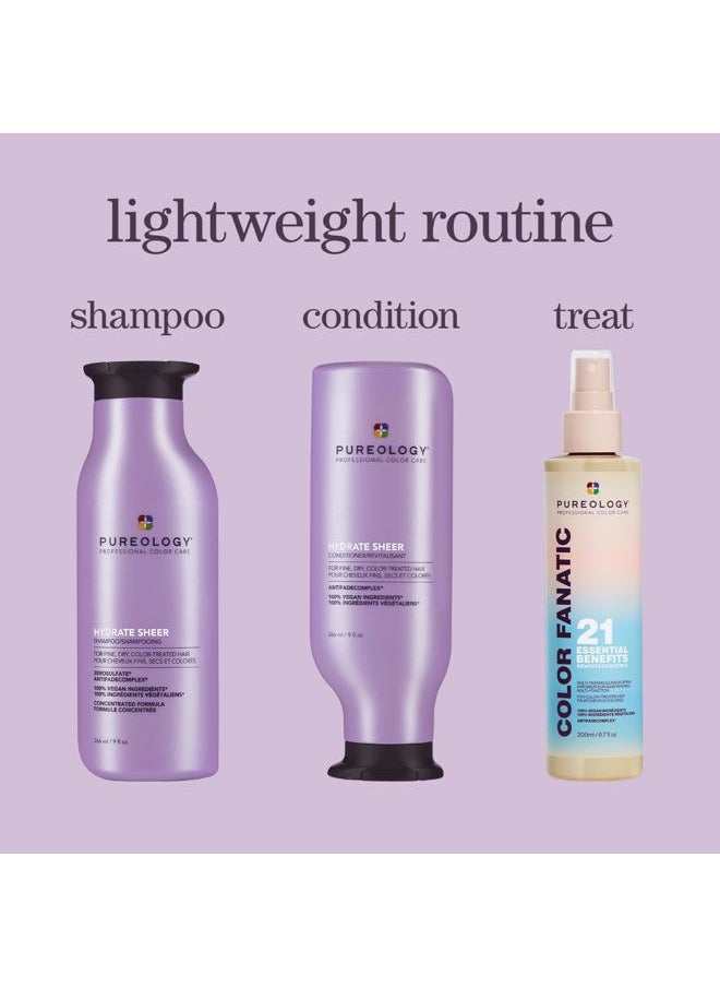 Hydrate Sheer Nourishing Conditioner | For Fine, Dry Color Treated Hair | Sulfate-Free | Vegan