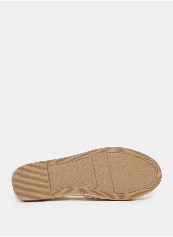 Embroidered Cut Out Espadrille Shoes