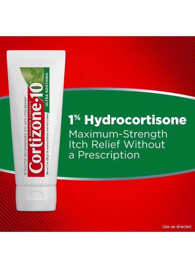 Maximum Strength Ultra Soothing Anti-Itch Cream, 1% Hydrocortisone Creme, 2 oz.
