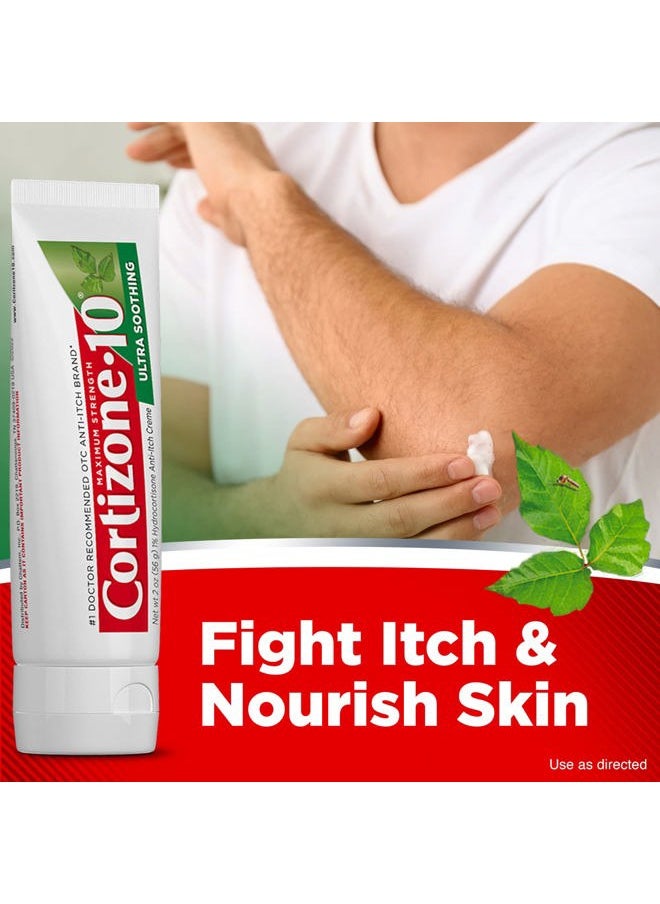 Maximum Strength Ultra Soothing Anti-Itch Cream, 1% Hydrocortisone Creme, 2 oz.