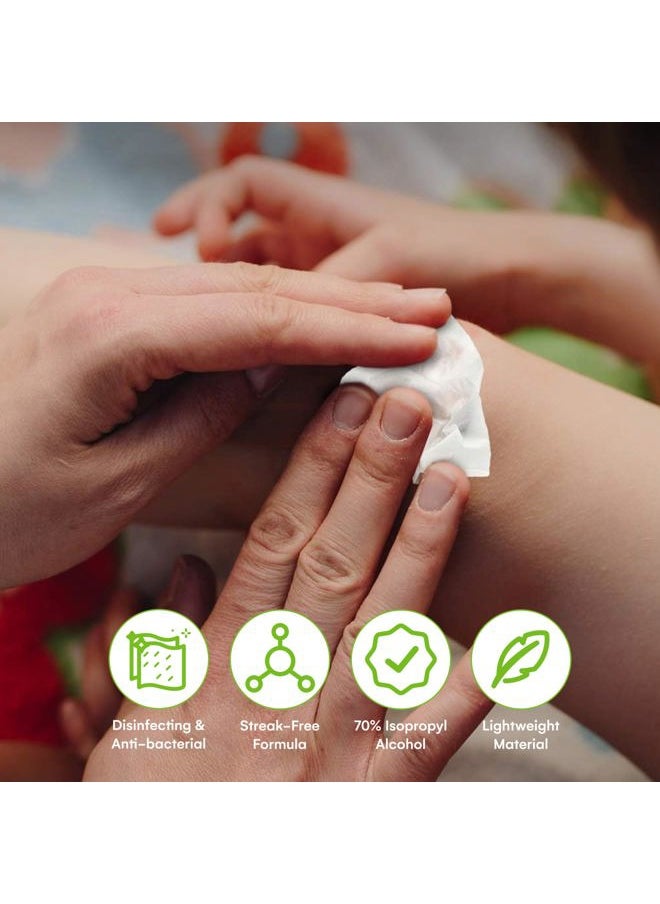 Alcohol Wipes | Individually Wrapped Alcohol Prep Pads with 70% Isopropyl Alcohol, Great for Medical & First Aid Kits | Sterile, Antiseptic 2-Ply Alcohol Swabs - 200 count