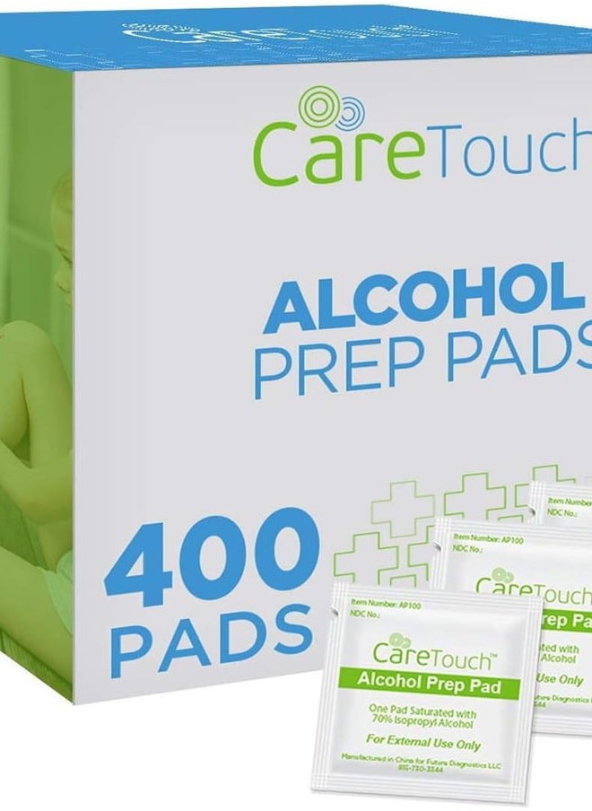Alcohol Wipes Individually Wrapped - Prep Pads with 70% Isopropyl Alcohol, Great for Home, Medical & First Aid Kits Sterilized, Antiseptic 2-Ply Swabs 400 Count