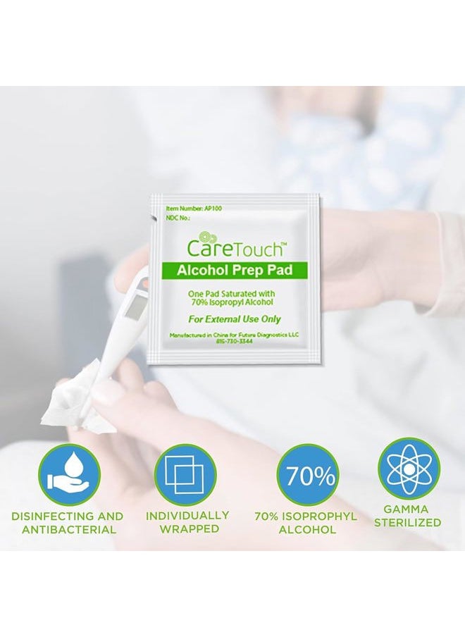 Alcohol Wipes Individually Wrapped - Prep Pads with 70% Isopropyl Alcohol, Great for Home, Medical & First Aid Kits Sterilized, Antiseptic 2-Ply Swabs 400 Count