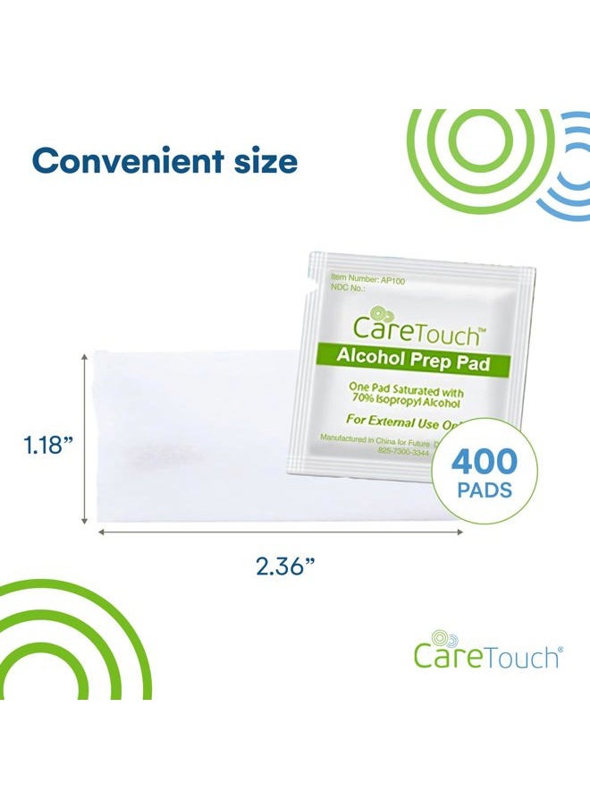 Alcohol Wipes - Individually Wrapped Alcohol Prep Pads with 70% Isopropyl Alcohol, Great for Medical & First Aid Kits - Sterile, Antiseptic 2-Ply Rubbing Alcohol Pads - 100 Count