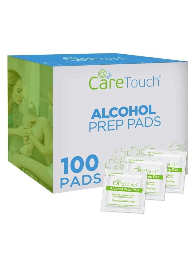 Alcohol Wipes - Individually Wrapped Alcohol Prep Pads with 70% Isopropyl Alcohol, Great for Medical & First Aid Kits - Sterile, Antiseptic 2-Ply Rubbing Alcohol Pads - 100 Count