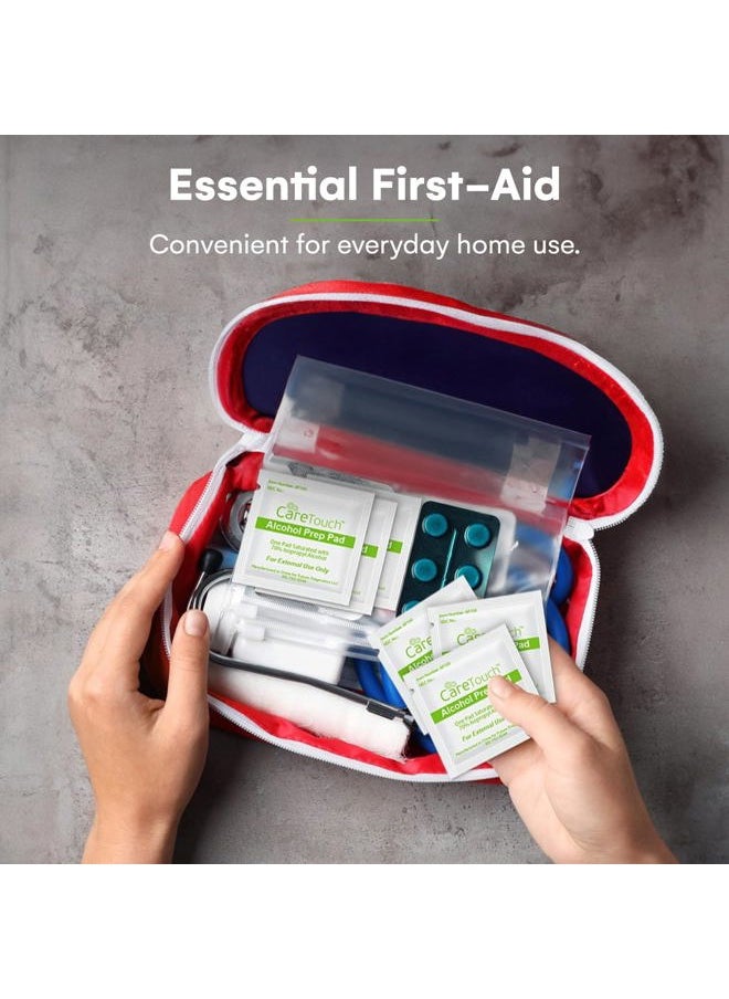 Alcohol Wipes - Individually Wrapped Alcohol Prep Pads with 70% Isopropyl Alcohol, Great for Medical & First Aid Kits - Sterile, Antiseptic 2-Ply Rubbing Alcohol Pads - 100 Count