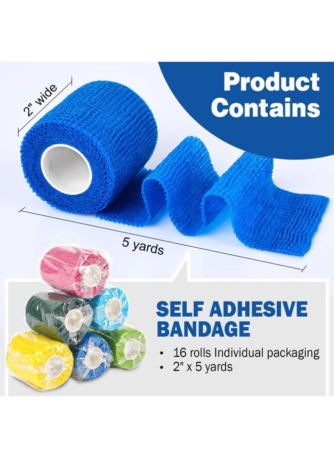 16 Pack Self Adhesive Bandage Wrap, 2