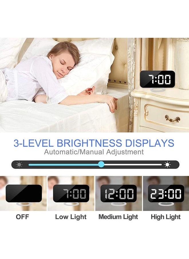 Digital Alarm Clock Multicolour 6.2 x 7 x 3.1cm