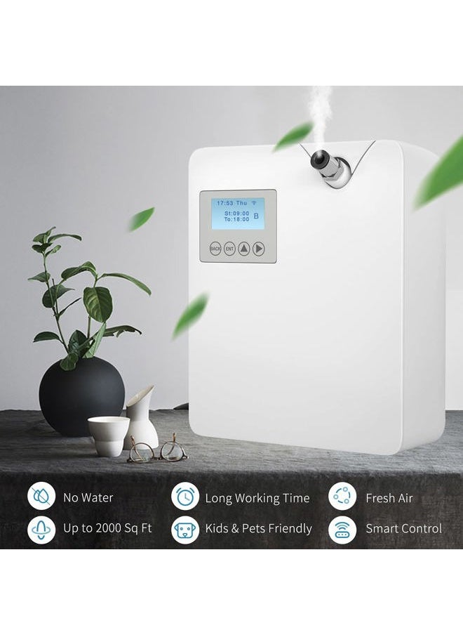 Smart Scent Air Machine with Cold-Air Tech for Home, Hotel Scent Diffuser, Waterless Essential Oil Diffuser 300ML, HVAC Scent Diffuser for Essential Oils for Large Room, Office, Spa