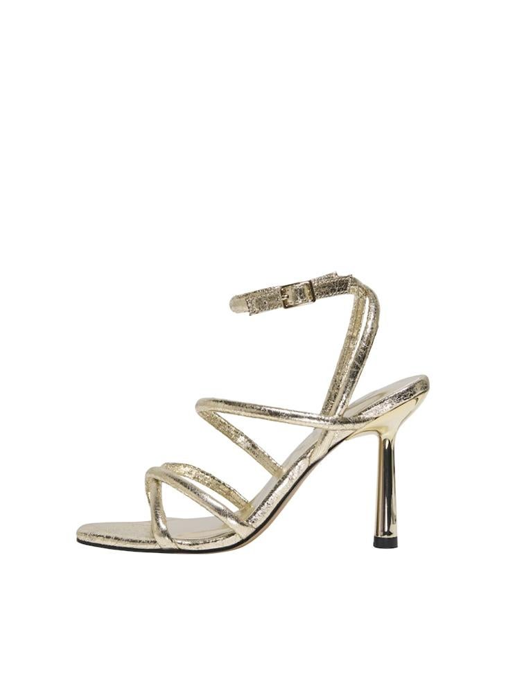 Onlamina-1 Pu Ankle Strap Heeled Sandals