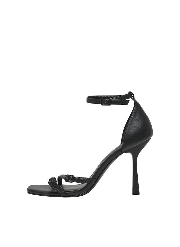 Onlaubrey-3 Pu Buckle Heeled Sandals