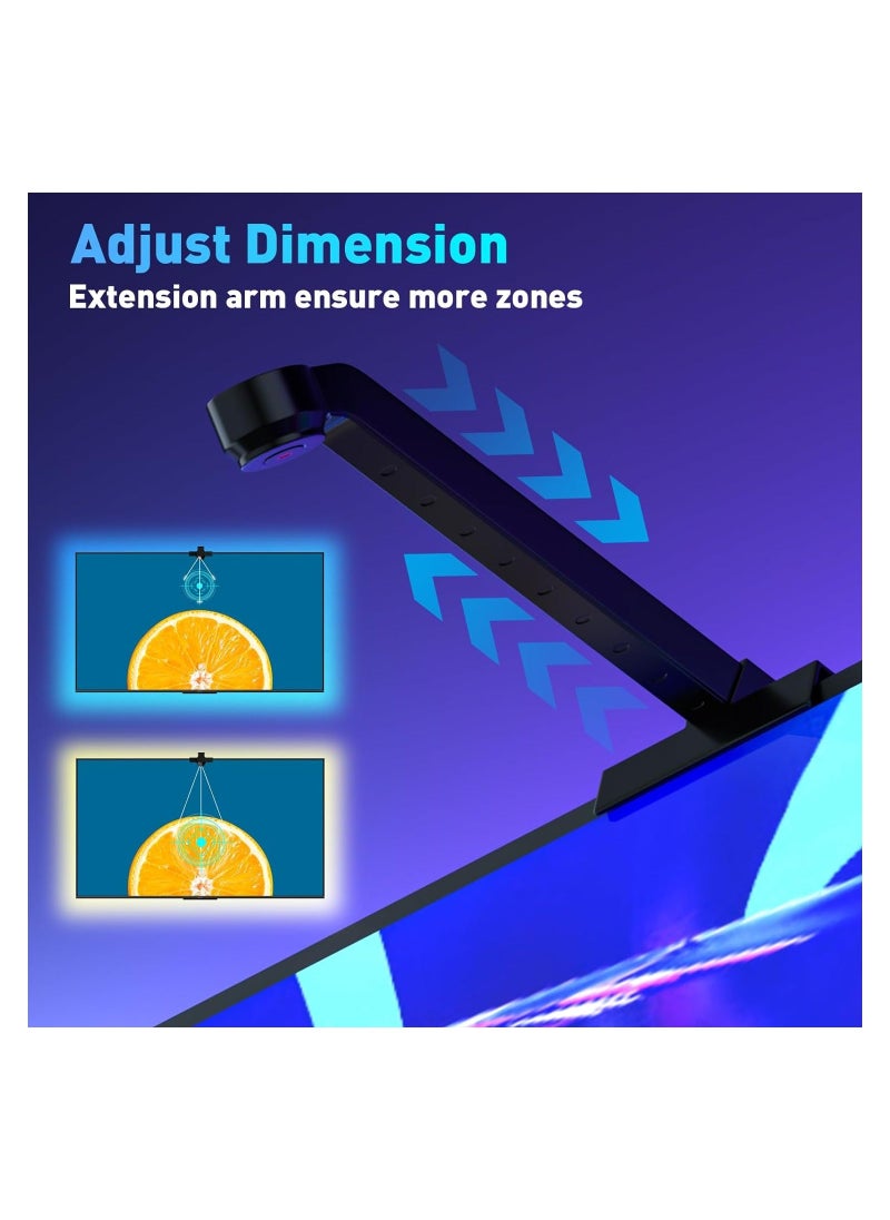 TV Led Backlight, with AR Sensor, Smart TV Lights Behind That Sync with Screen, Compatible with App Music Sync, for Gaming Room, Bedroom, for TVu0026 Monitor, Bluetooth App Remote Control
