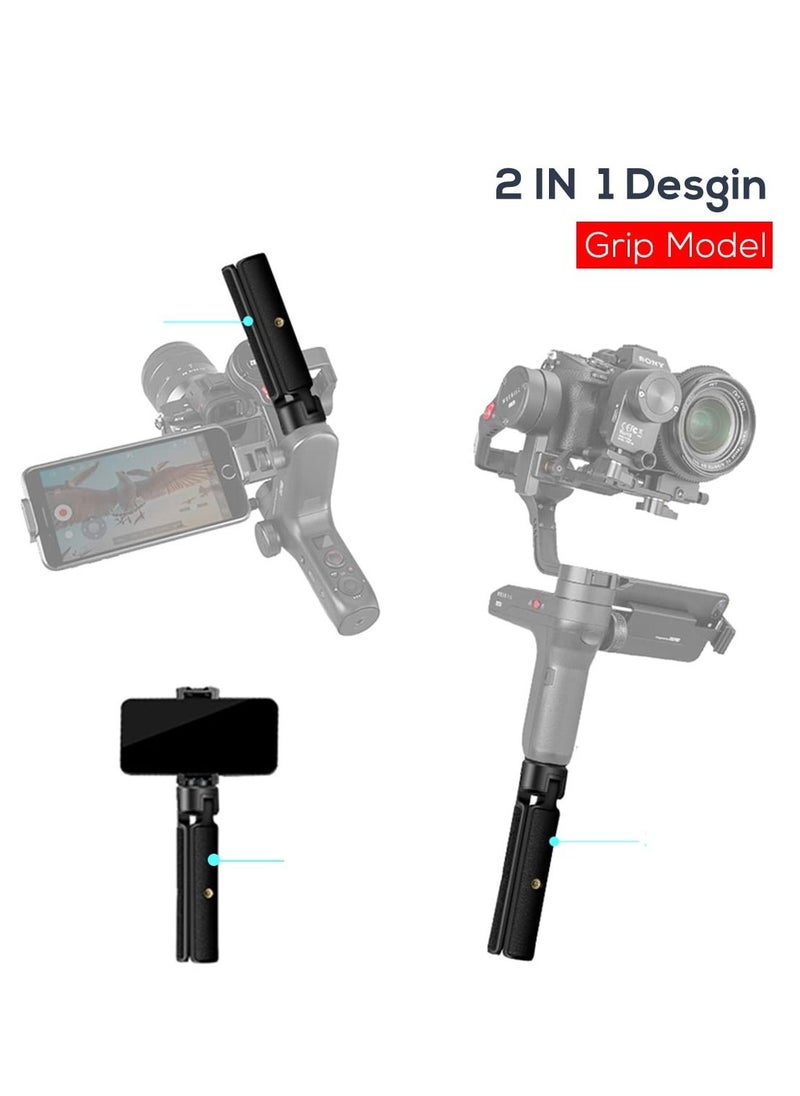 Extended Handle Grip/Tripod 2 in 1 for Gimbal Stabilizer, Tabletop Tripod Stand and Handle Grip for DJI Ronin-S, Zhiyun WEEBILLs, Zhiyun Crane, Desktop Tabletop Tripod Stand for DSLR Cameras