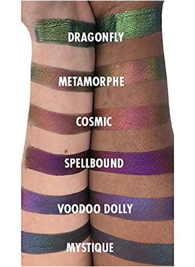 MultiChrome Eyeshadow, Intense Color Shifting, Longer-Lasting With No Creasing, 100% Vegan and Cruelty Free, Handmade in USA, 1.5 Grams Loose Mineral Powder (Spellbound)