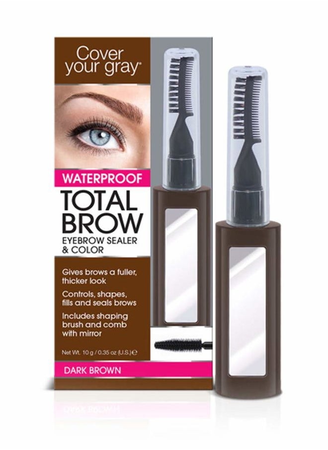 Total Brow Eyebrow Sealer and Color - Dark Brown