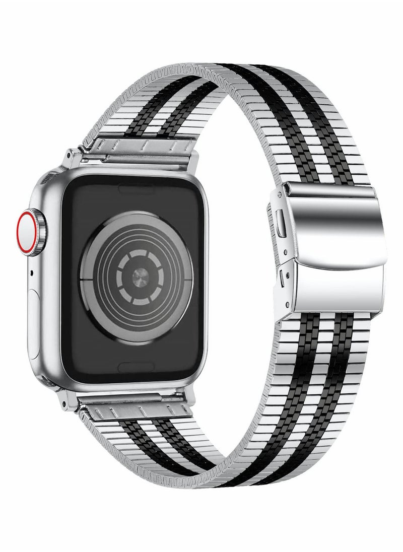 Metal Band Compatible with Apple Watch Series 8/7/6/5/4/SE 42mm 44mm 45mm