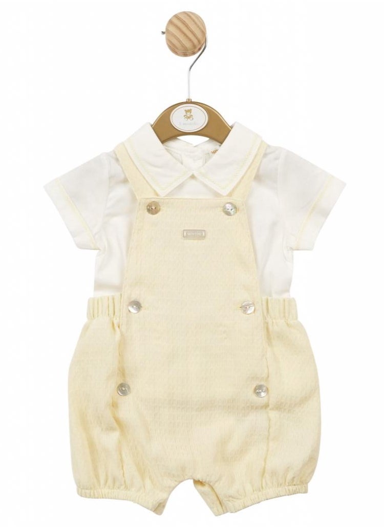 Boys Yellow Dungarees Set