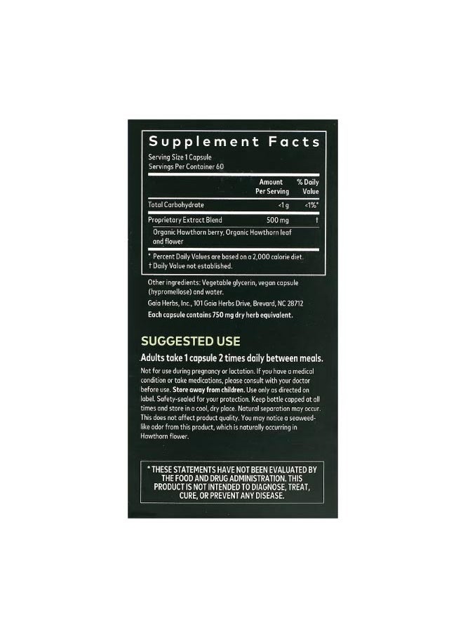 Hawthorn Supreme 60 Vegan Liquid Phyto Caps