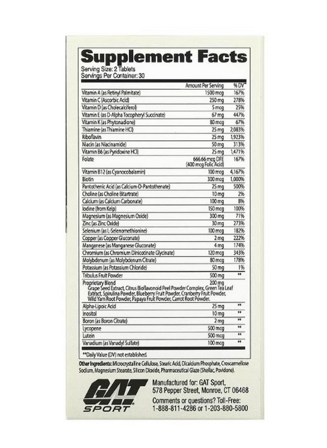 Mens Multi  Test 60 Tablets