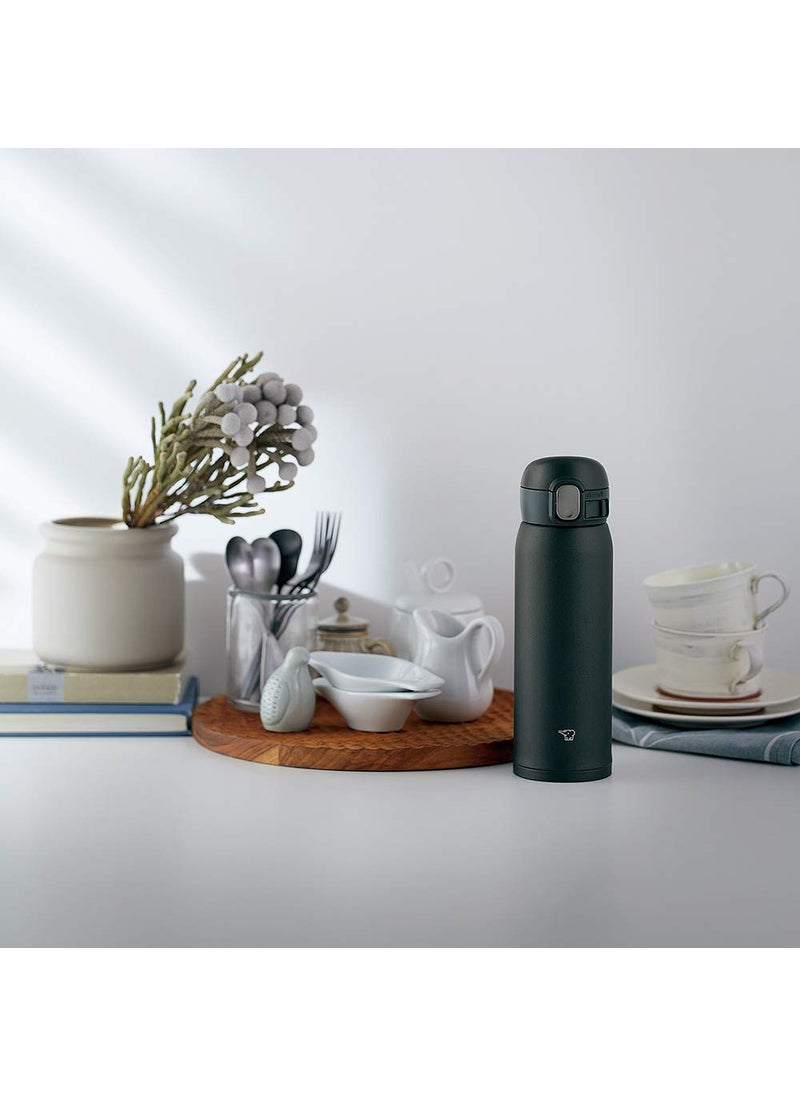 Zojirushi SM-WA48 480ml One Touch Flip-Open Bottle (Black)