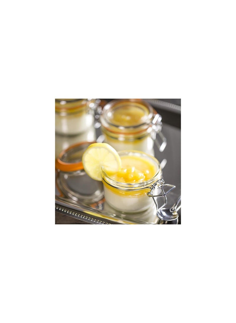 Kilner Premium Brorosilicate Glass Food Storage Container Jar for thinKitchen with Clip Top Airtight Lid, 500ML, 1 Pieces Round