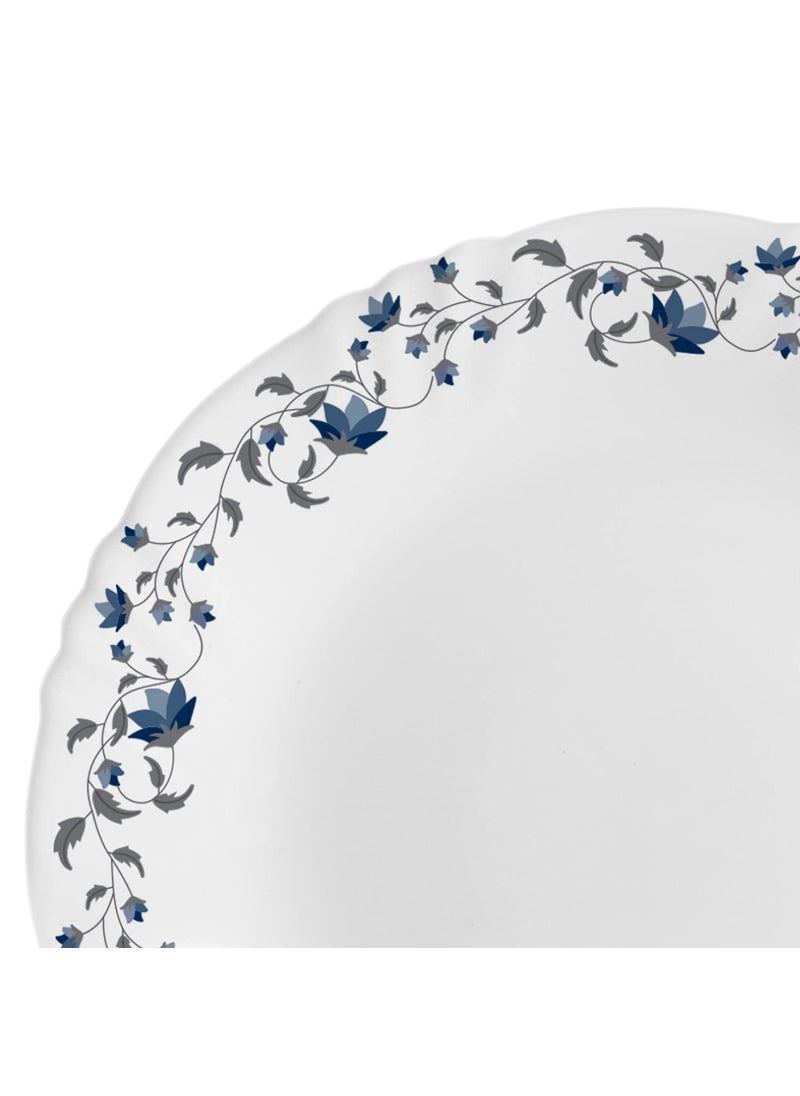 Cello Opalware Imperial Vinea Opalware Dinner Set, 27 Pieces, White