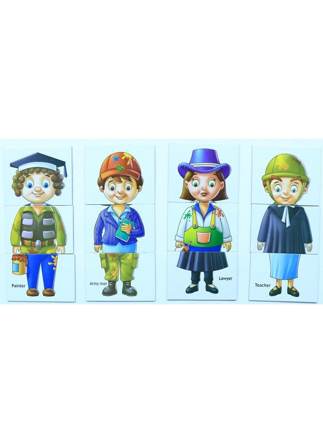 Creative's Learn and Play | Educational Puzzle Game | Learn & Identify & Name 12 Important Community Helpers | Doctor, Painter, Lawyer, Teacher & More | Fun with Learn Game for 2 & Up Kids