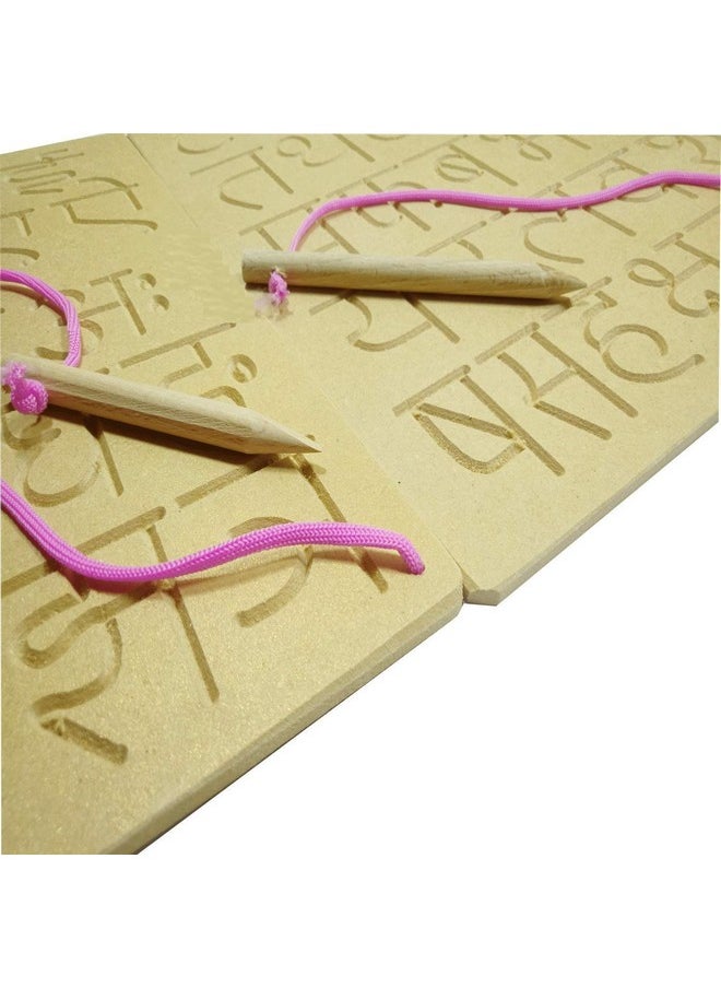 FunBlast Writing Practice Hindi & English Alphabet Tracing Boards for Kids Learning Toys for 3+ Years Old Kids Boy Kids - Multicolor