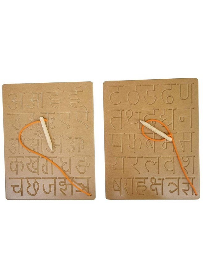 FunBlast Writing Practice Hindi & English Alphabet Tracing Boards for Kids Learning Toys for 3+ Years Old Kids Boy Kids - Multicolor