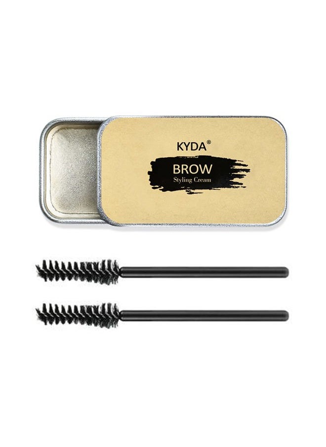 Eyebrow Styling Soap Kit, Long Lasting Waterproof Smudge Proof Pomade for Natural Brows, 3D Feathery Brows Makeup Balm