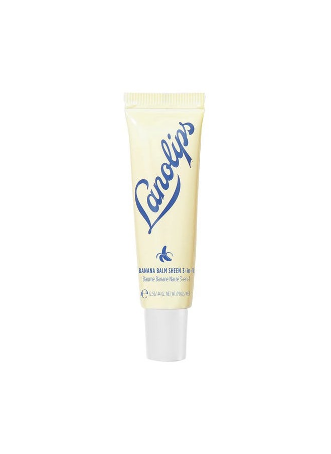 Banana Balm Lip Gloss - Enriched with Banana Fruit, Lanolin, and Cocoa Butter - Lanolin Lip Balm for Long-Lasting Hydration - Dermatologist Tested (12.5g / 0.42oz)