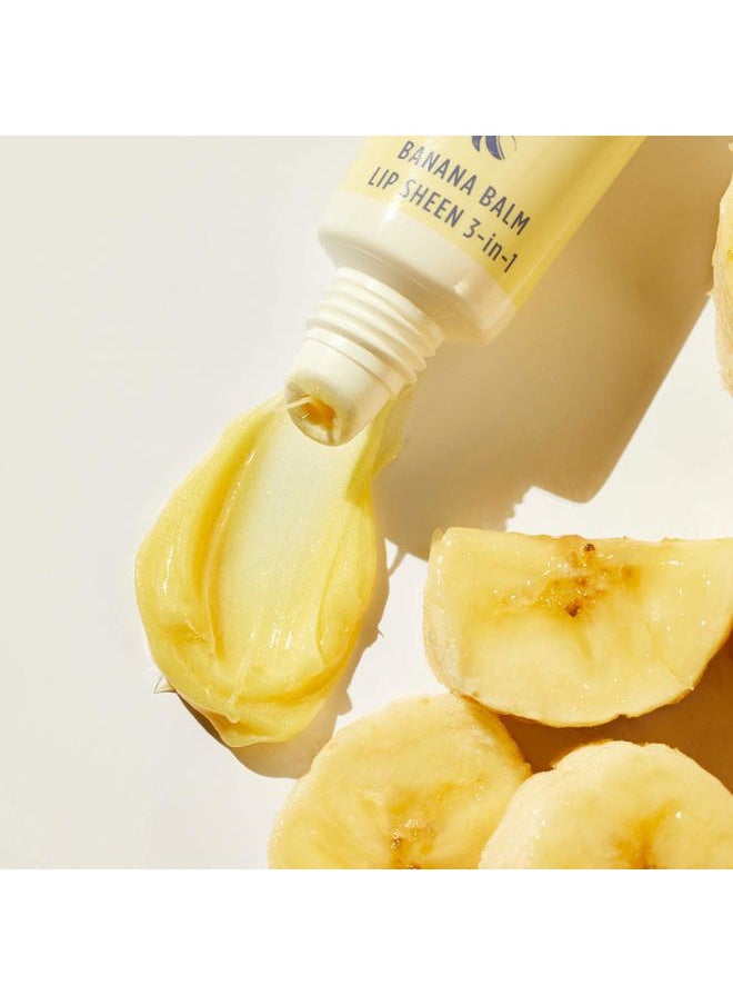 Banana Balm Lip Gloss - Enriched with Banana Fruit, Lanolin, and Cocoa Butter - Lanolin Lip Balm for Long-Lasting Hydration - Dermatologist Tested (12.5g / 0.42oz)