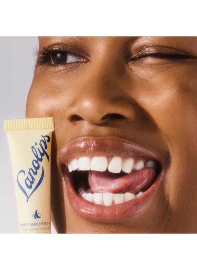 Banana Balm Lip Gloss - Enriched with Banana Fruit, Lanolin, and Cocoa Butter - Lanolin Lip Balm for Long-Lasting Hydration - Dermatologist Tested (12.5g / 0.42oz)