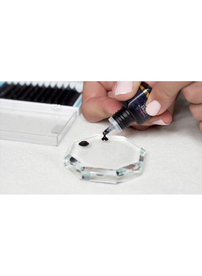 2 Pack Extra Strong Eyelash Extension Glue Adhesive for Professional Eyelash Extension Artists for Individual Eyelash Extensions: Drys in 1-2s with 6-7 Week Retention 5ml by Existing Beauty Lashes