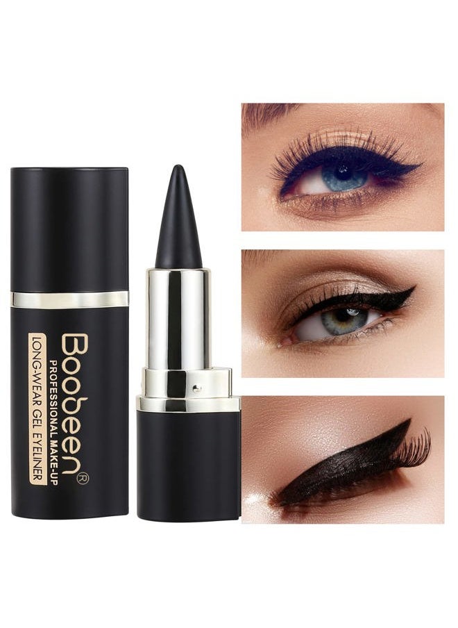 Eyeliner Pencil - Black Eyeliner Pen Gel - Quick Drying Formula Eye Liner - Waterproof Smudge-proof All Day Eyeliner Makeup - Long Lasting Create Statement Eye Look