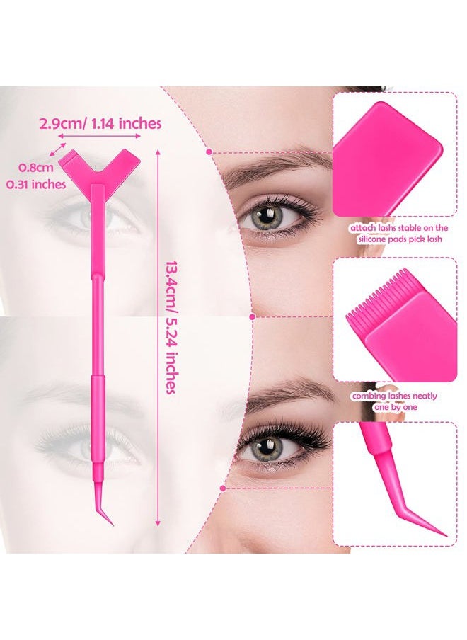 100 Pieces Y Shape Eyelash Lift Tool Eyelash Brush Lash Lift Perm Lash Lift Tool Y Shape Eyelash Brush for Eyelash Extension Supplies Makeup Tool