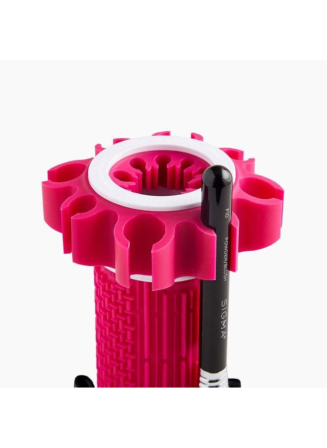 Dry'n Shape Spa - Makeup Brush Cleaning Tool - Wash, Dry and Shape to Restore Makeup Brushes - Makeup Brush Cleaner and Shaper - Holds 18 Brushes