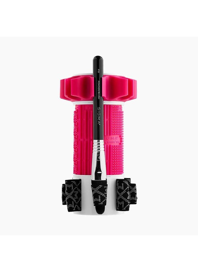 Dry'n Shape Spa - Makeup Brush Cleaning Tool - Wash, Dry and Shape to Restore Makeup Brushes - Makeup Brush Cleaner and Shaper - Holds 18 Brushes