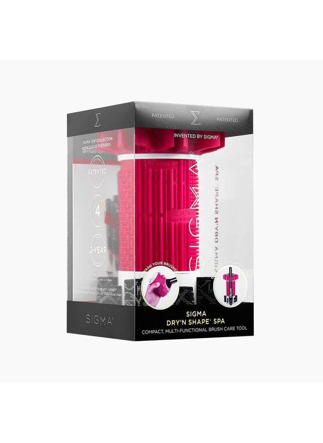 Dry'n Shape Spa - Makeup Brush Cleaning Tool - Wash, Dry and Shape to Restore Makeup Brushes - Makeup Brush Cleaner and Shaper - Holds 18 Brushes