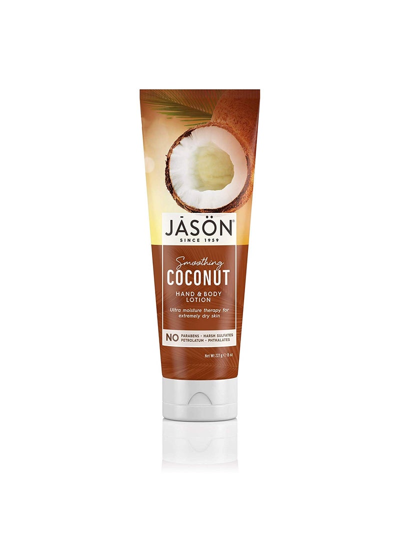 Jason Hand & Body Lotion, Smoothing Coconut, 8 Oz
