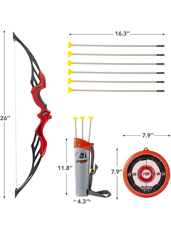Archery Set for Kids Bow and Arrow Toys for Boys & Girls | Outdoor Bow Arrow Dhanush Baan Target Game for Kids (Brown Archery)