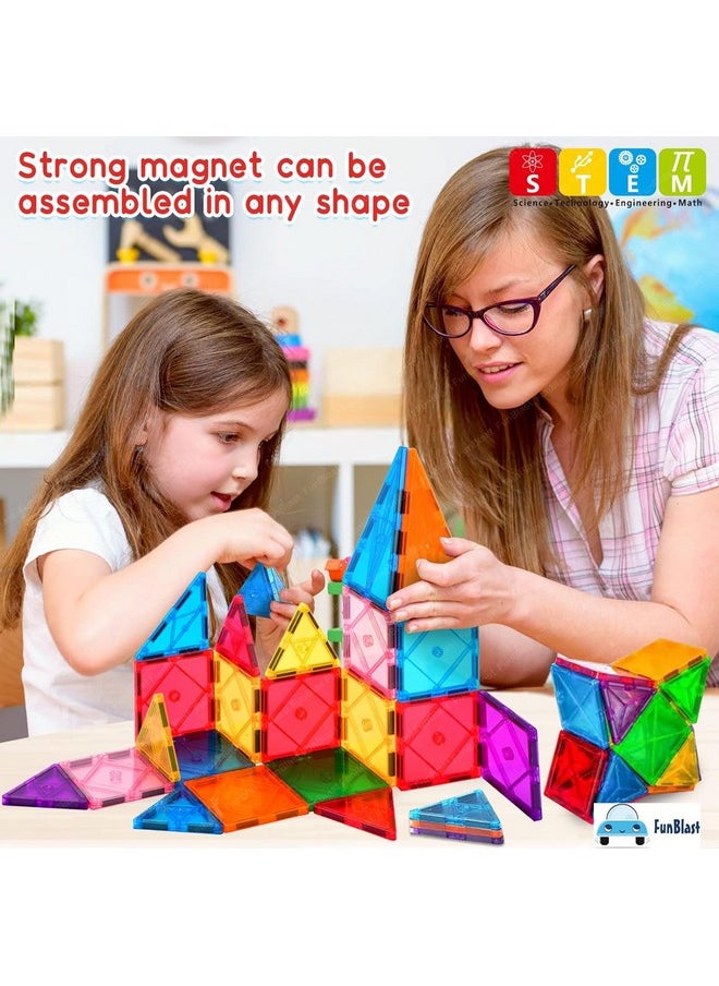 FunBlast Magnet Building Blocks for Kids, Magnetic Blocks for Kids Toys for 3+ Yrs Old Boys Girls, DIY Educational STEM Toy for 3+ Years Kids, Learning and Construction Toys (10 Pcs)