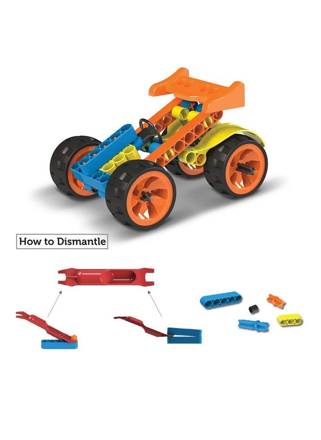 BLIX - Cars - 2 DIY, Educational, Learning, Stem, Building and Construction Toys
