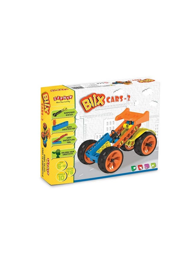BLIX - Cars - 2 DIY, Educational, Learning, Stem, Building and Construction Toys