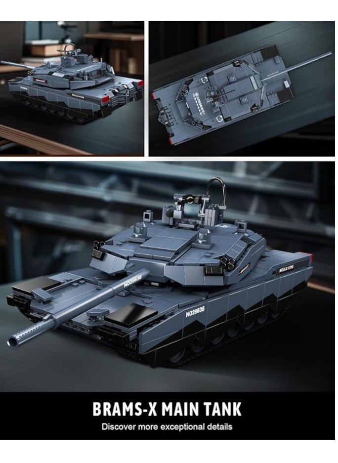 20036 AB-X Tank Building Block Kits, Educational Vehicle Model Building Blocks Set, Collectible Model Kits, Construction Block Sets