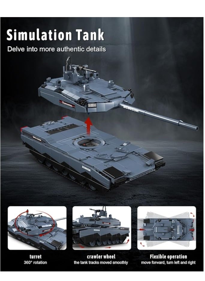 20036 AB-X Tank Building Block Kits, Educational Vehicle Model Building Blocks Set, Collectible Model Kits, Construction Block Sets