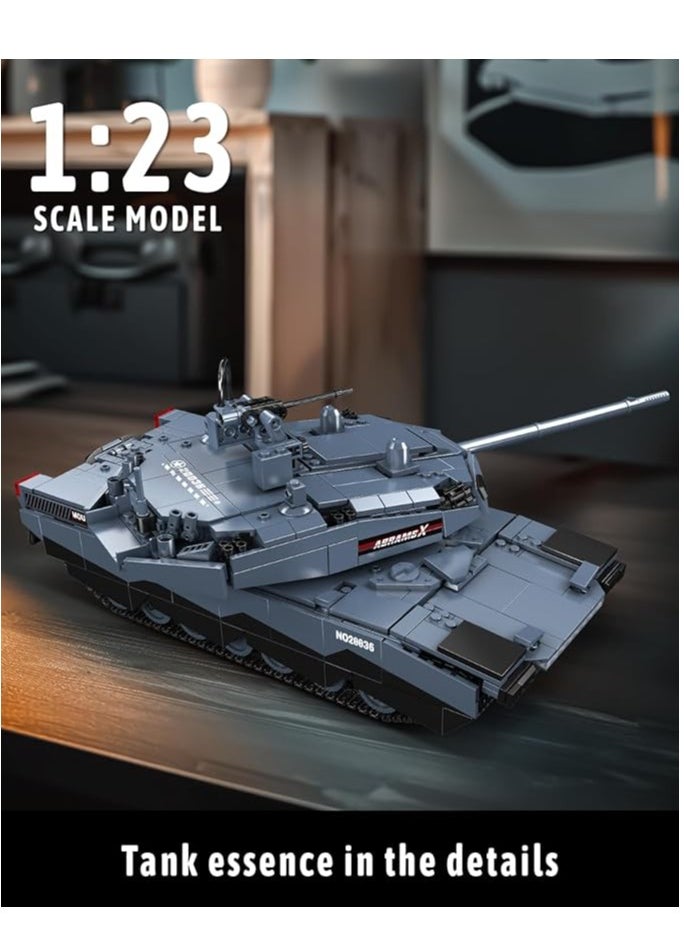 20036 AB-X Tank Building Block Kits, Educational Vehicle Model Building Blocks Set, Collectible Model Kits, Construction Block Sets