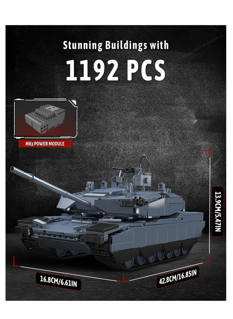 20036 AB-X Tank Building Block Kits, Educational Vehicle Model Building Blocks Set, Collectible Model Kits, Construction Block Sets